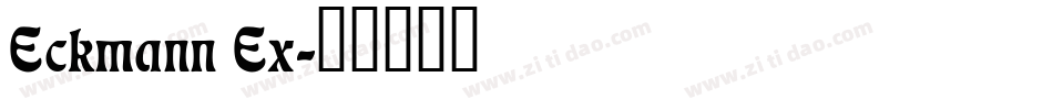 Eckmann Ex字体转换